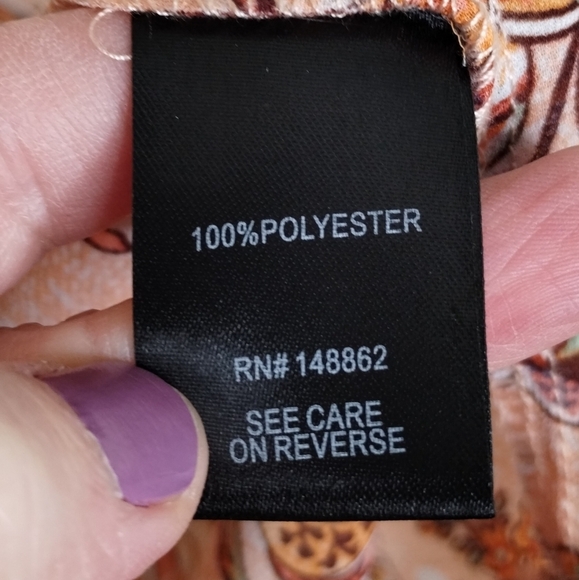 Torrid Lexie Babydoll Chiffon Tunic Hi Low Hem Pearl Floral Size 2X - Picture 7 of 8